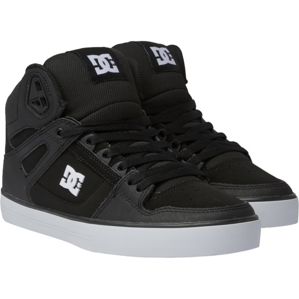 2026 DC Shoes Mens Pure Hi Top WC Trainers ADYS400043 - Black / Black / White